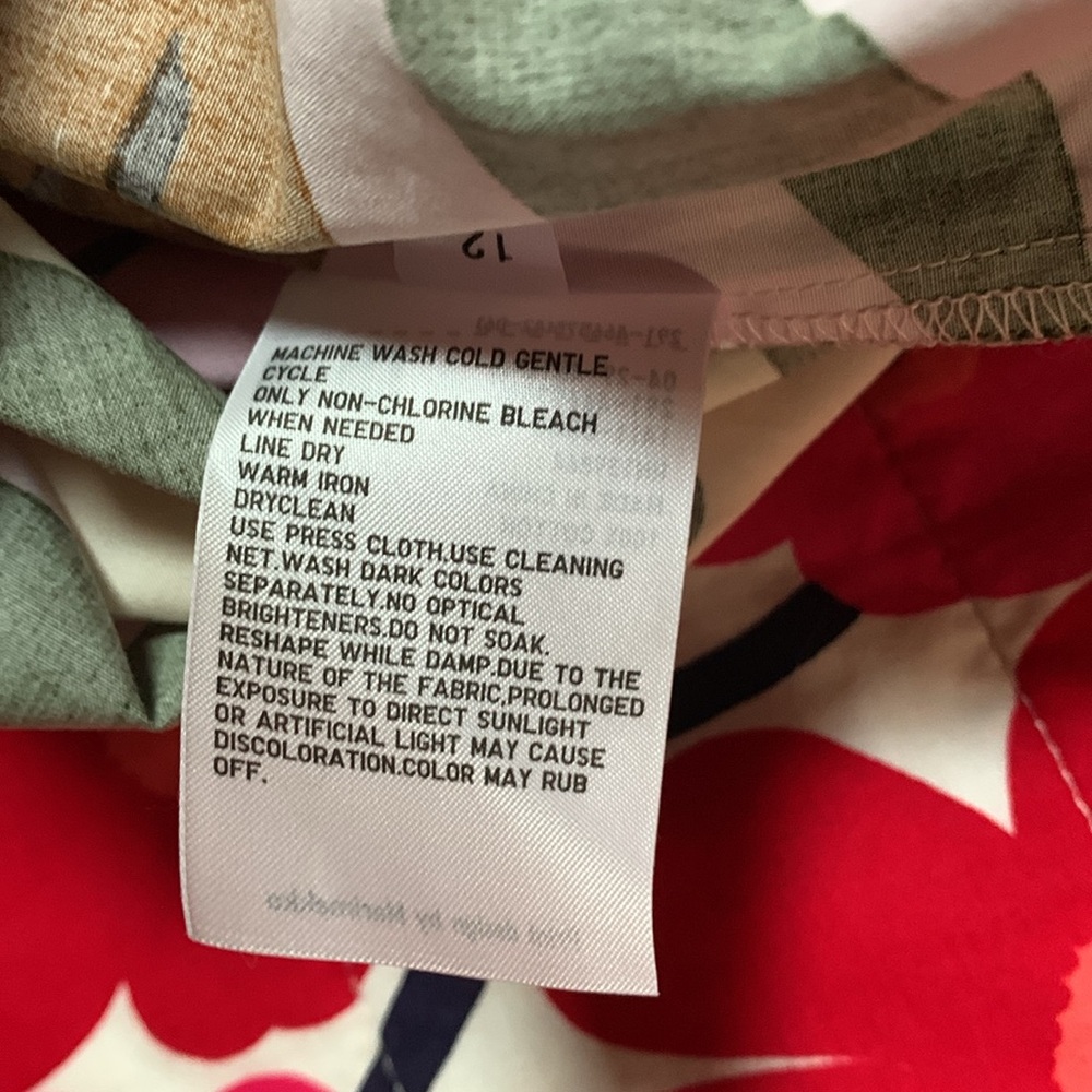 Marimekko for Uniqlo pink & red floral midi dress - Picture 5 of 9